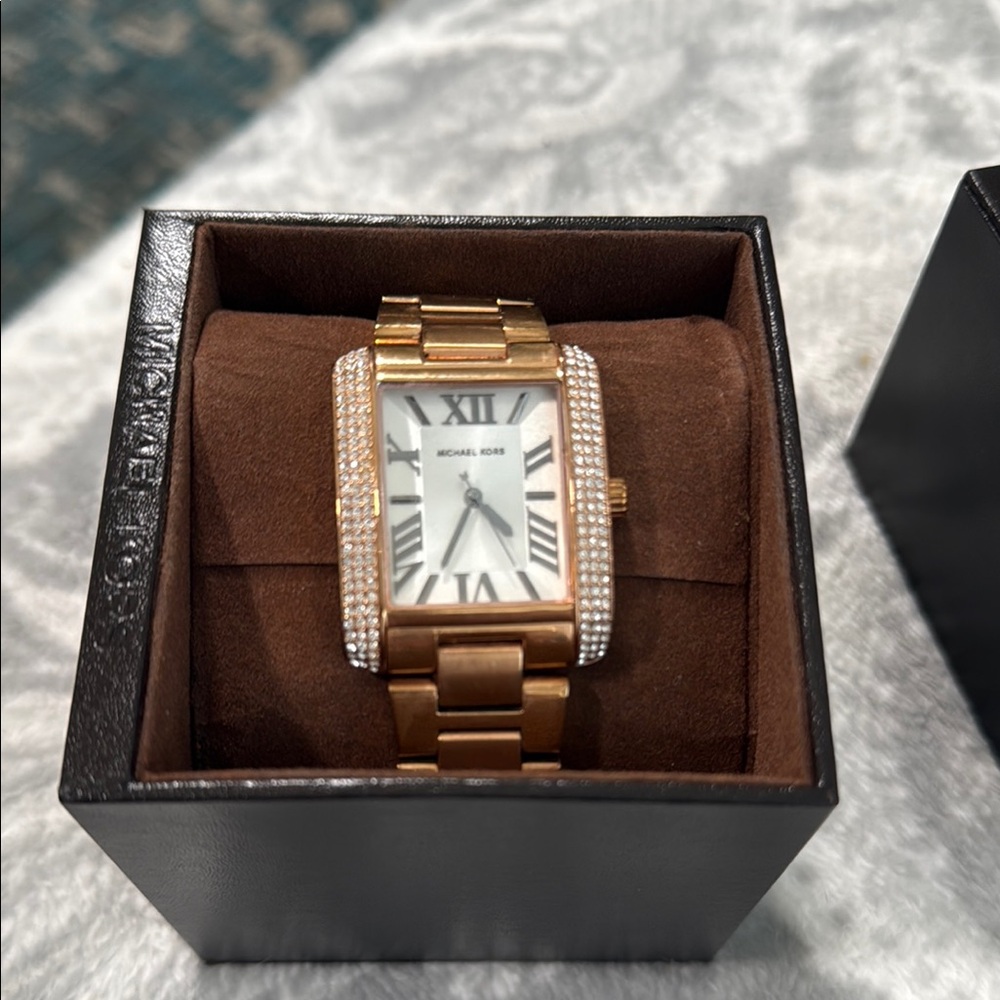 Michael Kors Gold and White Watch